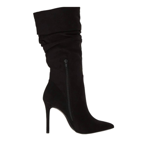 Jessica Simpson Lyndy Black Boots 7.5 Wide Calf - Picture 3 of 7